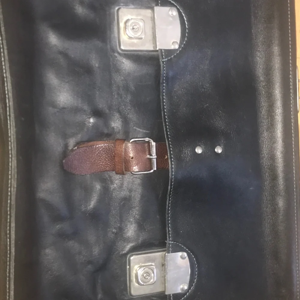 🩵Cheney England briefcase🧵stitching, vintage